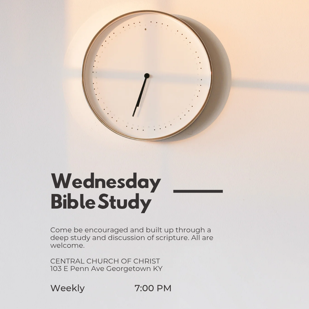 Wednesday Bible Study